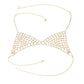 Fringed rhinestone multi-layer body chain Creative personality jewelry mesh chest chain chain