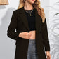 Lapel Neck Long Sleeve Blazer with Pockets