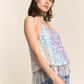 J.NNA Sequin Tassel Hem Flowy Cami