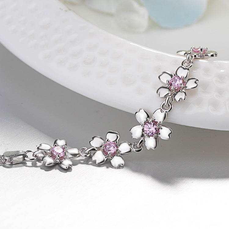 Simple cherry blossom bracelet fashion creative jewelry