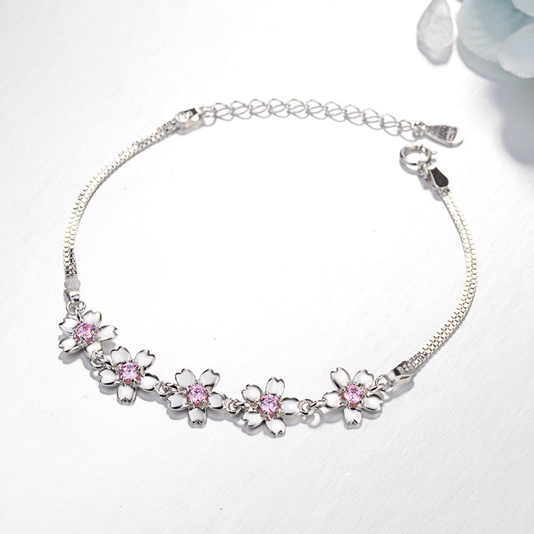 Simple cherry blossom bracelet fashion creative jewelry