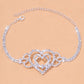 Rhinestone Anklet Personality Jewelry Creative Fashion Multilayer Love