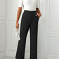 High Waist Straight Leg Pants