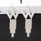 Fashion Jewelry 925 Silver Needle Ornaments Rhinestone Letter B Earrings Banquet Tassel Ear Ornaments Female