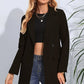 Lapel Neck Long Sleeve Blazer with Pockets