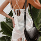 Tassel Openwork Spaghetti Strap Cover Up Dress