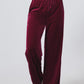 Drawstring Wide Leg Active Pants