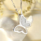 Butterfly Jeweled Pendant Dance Butterfly Necklace Jewelry