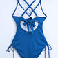 Cutout V-Neck Spaghetti Strap One-Piece Swimwear