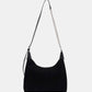 Suede Adjustable Strap Shoulder Bag