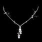 Bridal Wedding Jewelry Accessories Simple Rhinestone Zircon Necklace Earrings