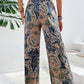 Printed Wide Leg Pants