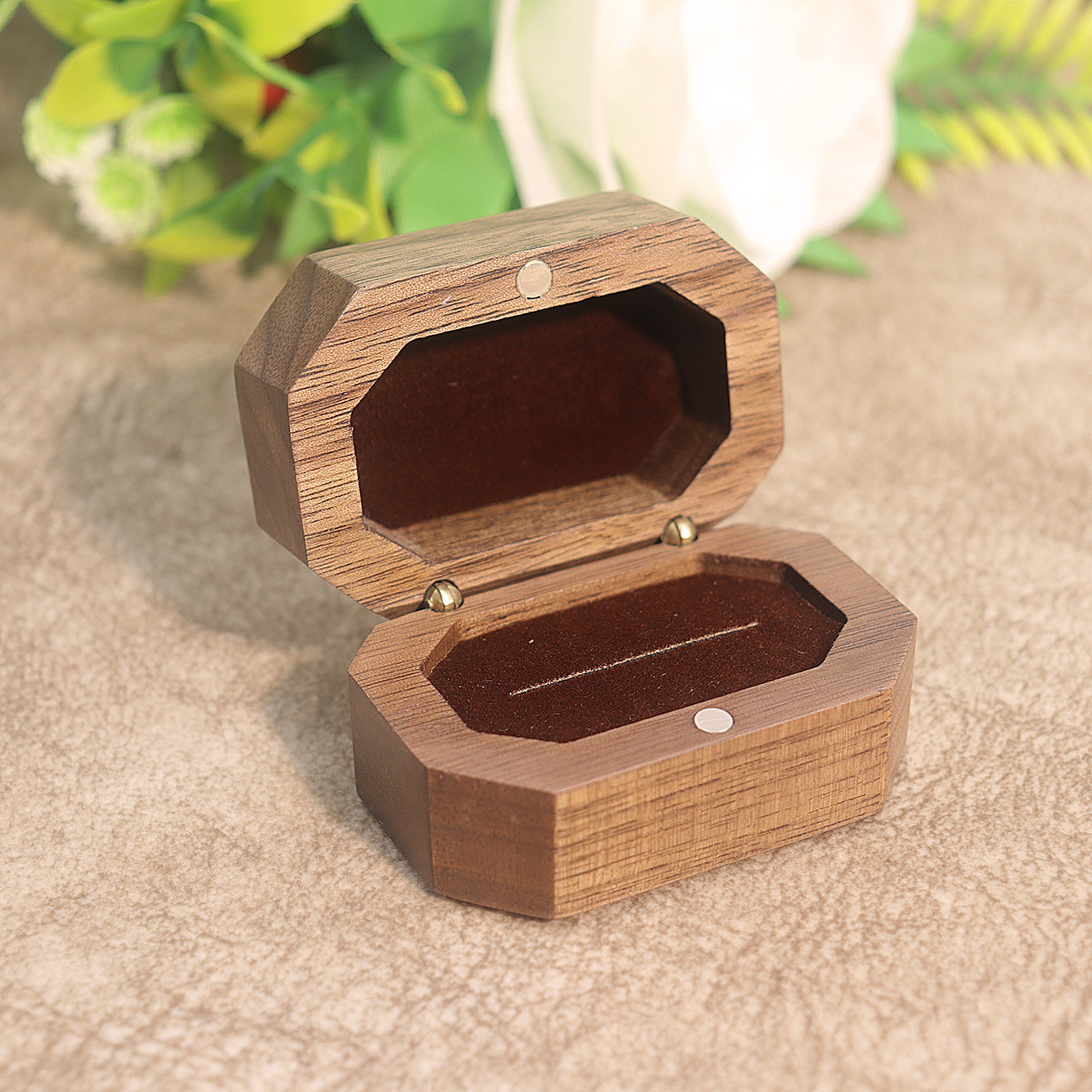 Retro Black Walnut Wooden Jewelry Box Jewelry Storage Box