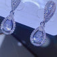 2 Carat Moissanite 925 Sterling Silver Teardrop Earrings