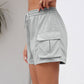 Drawstring Elastic Waist Shorts with Pockets