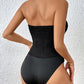 Perfee Strapless Sweetheart Neck Bodysuit