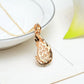 Women Elegant Waterdrop Rhinestone Pendant Necklace Hook Earrings Jewelry Set