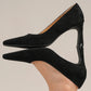 Beast Fashion Faux Suede Point Toe Pumps