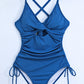 Cutout V-Neck Spaghetti Strap One-Piece Swimwear