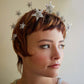 Bridal Jewelry Pentagram Double Row Head Crown