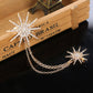 Simple Snowflake Diamond-studded Collar Pin Scarf Buckle Jewelry