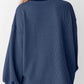 Round Neck Drop Shoulder Long Sleeve Sweatshirt