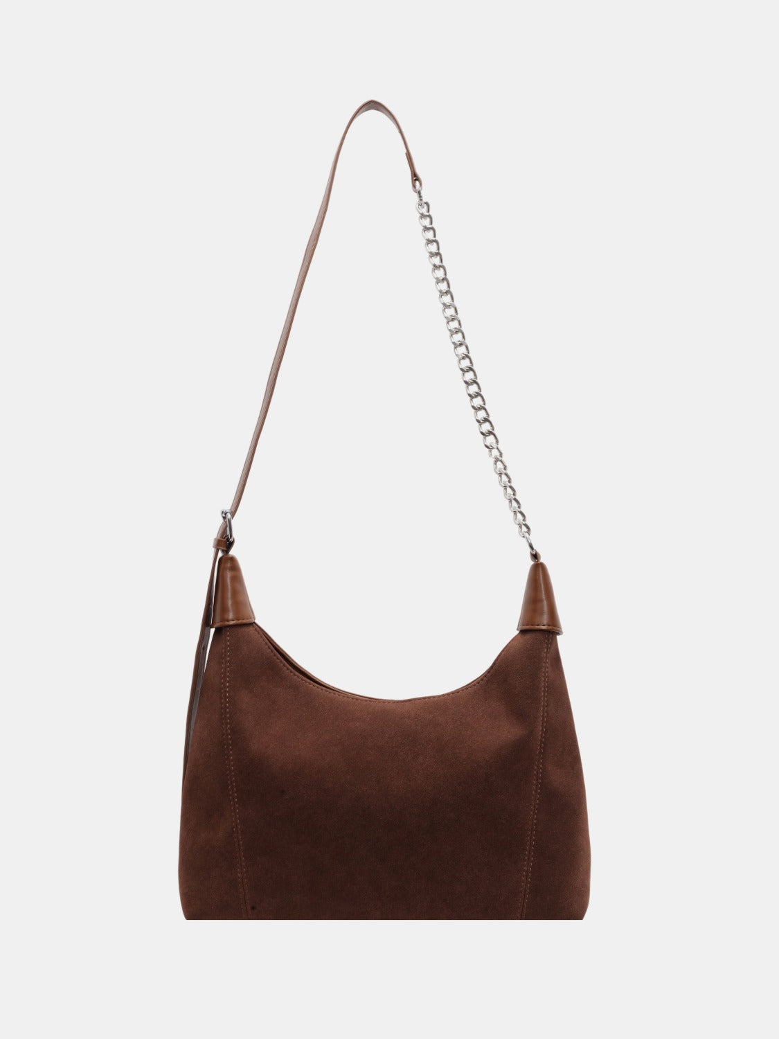 Suede Adjustable Strap Shoulder Bag