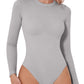 Round Neck Long Sleeve Bodysuit