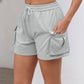 Drawstring Elastic Waist Shorts with Pockets