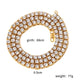 Men's Hip Hop Diamond Gold Necklace Alloy Pendant Full Rhinestone Single Row Item Jewelry