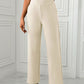 High Waist Straight Leg Pants