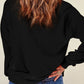 Rhinestone LOVE Round Neck Long Sleeve Sweatshirt