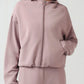 Millennia Zip Up Dropped Shouder Active Hooded