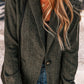 Pocketed Buttoned Long Sleeve Blazer