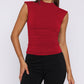 Lovelet Ruched Mock Neck Tank