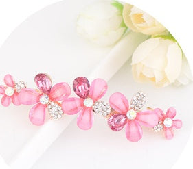 Korean Alloy Rhinestone Butterfly Hairpin Jewelry