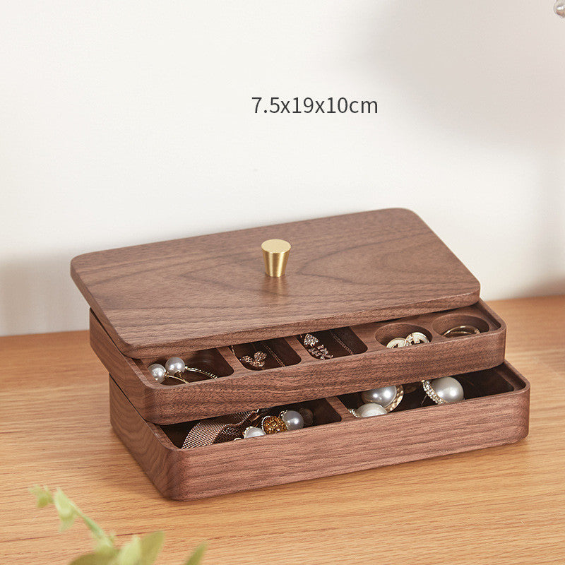 Large Capacity Wooden Jewelry Storage Box