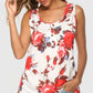 Flower Printed Round Neck Tank