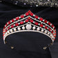 Rhinestone Baroque Set Zircon Alloy Bridal Crown Jewelry