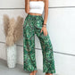 Printed Wide Leg Pants