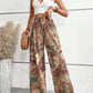 Printed Wide Leg Pants