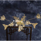 Maple Leaf Chinese Bridal Wedding Handmade Head Jewelry Tassel Earrings