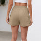 Drawstring Elastic Waist Shorts with Pockets