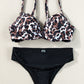 Leopard Sweetheart Neck Bikini Set