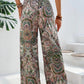 Printed Wide Leg Pants