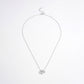 925 Sterling Silver Inlaid Zircon Heart Necklace