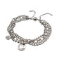 Metal Layered Smile Charm Bracelet