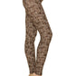 Multi Print, Full Length, High Waisted Leggings In A Fitted Style With An Elastic Waistband