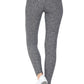 Yoga Style Banded Lined Multi Printed Knit Legging With High Waist