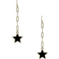 Chain Link Marble Star Earring